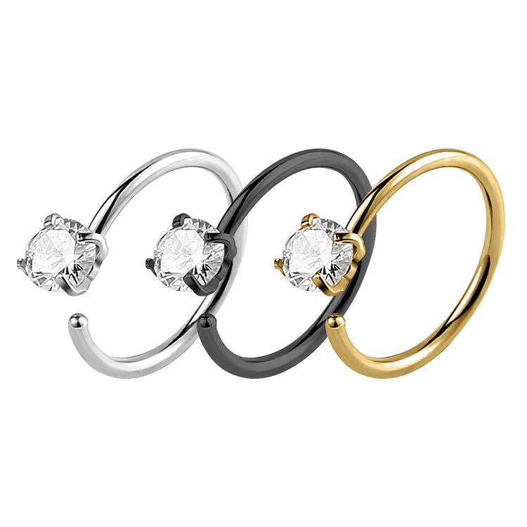 Nose Ring Zircon