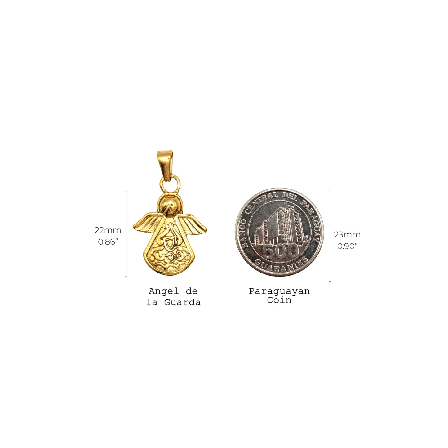 Cadena Militar con Angel de la Guarda