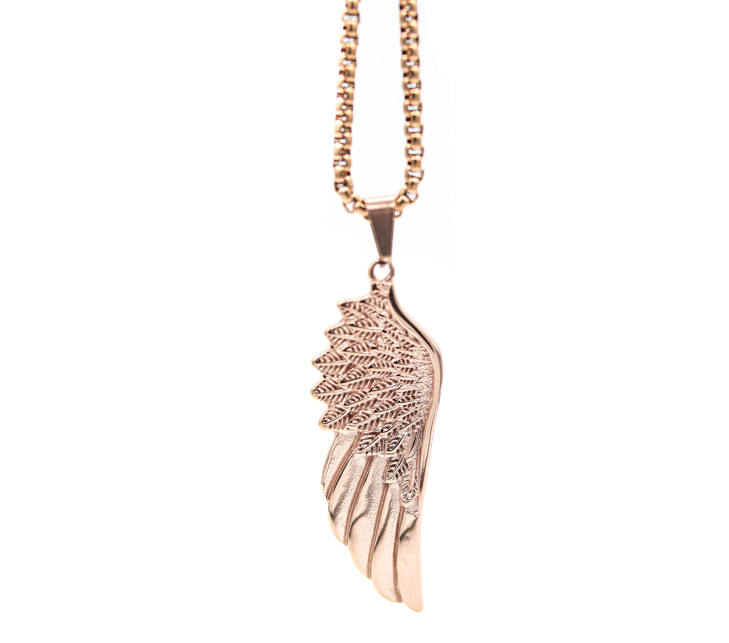 Cadena Pearl con Dije Angel Wing