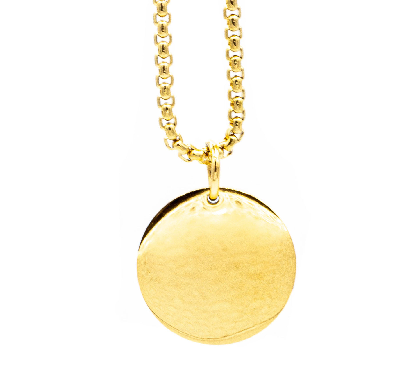 Cadena Pearl con Medalla Circular