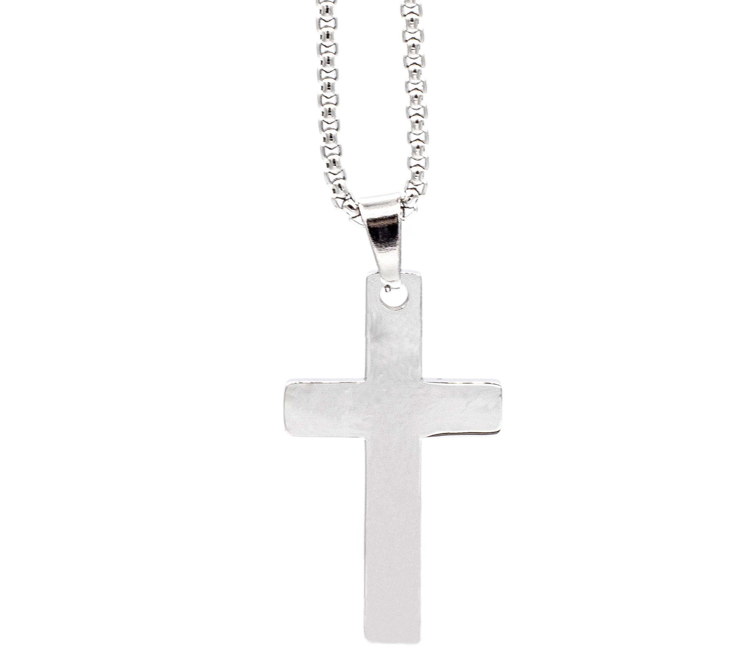 Cadena Pearl con Cruz Minimalista