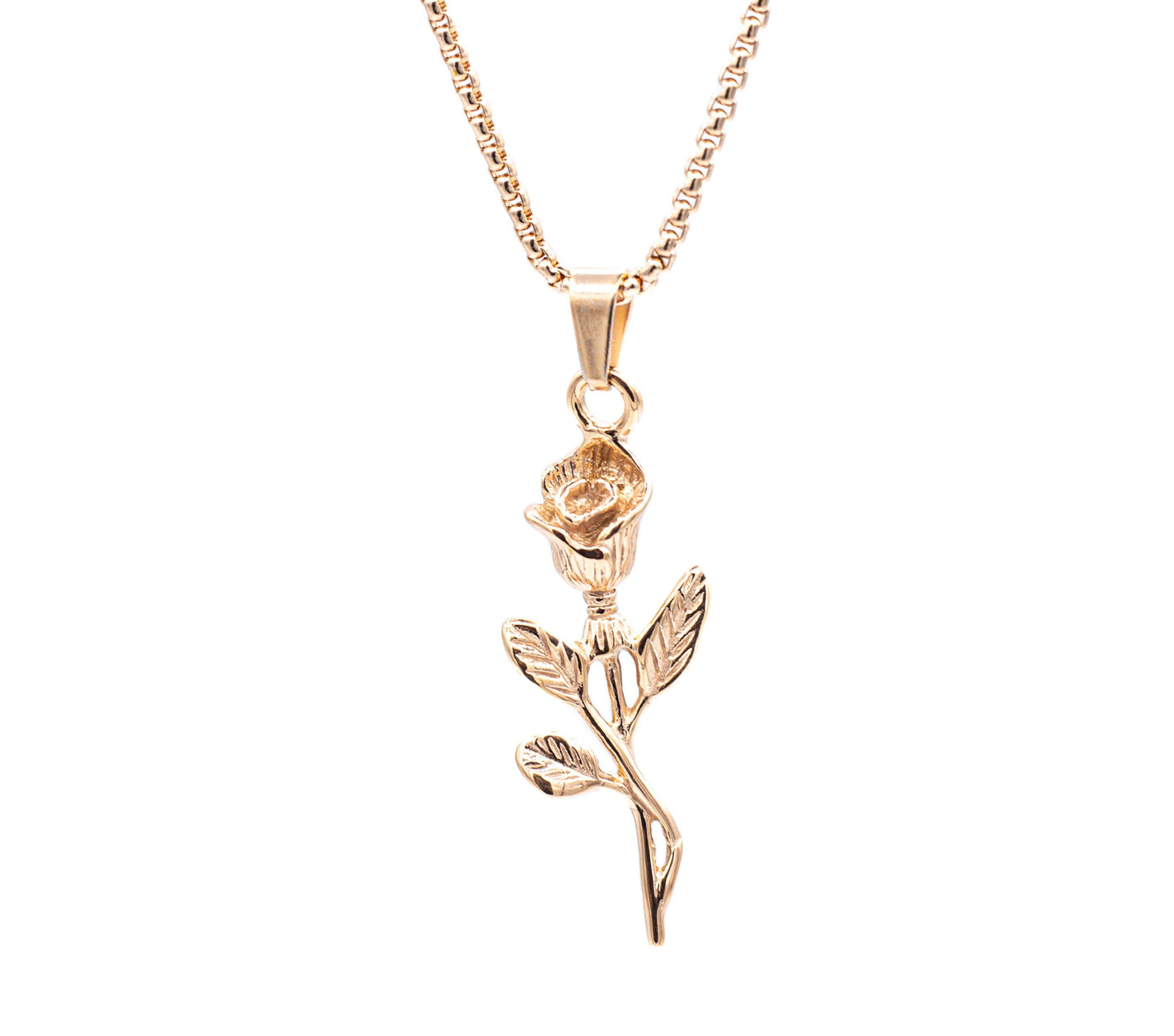 Cadena Pearl con Rosa