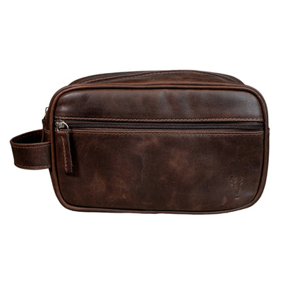 Neceser Compacto Marron Oscuro Vintage