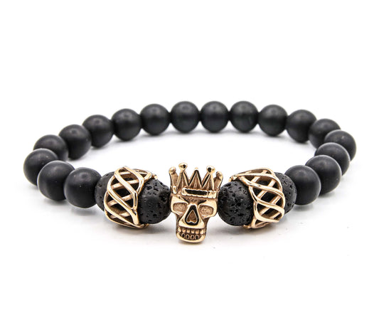Pulsera Eternity Death King Oro Rosa