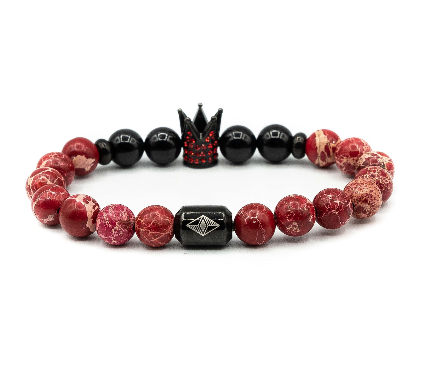 Pulsera King Black & Red