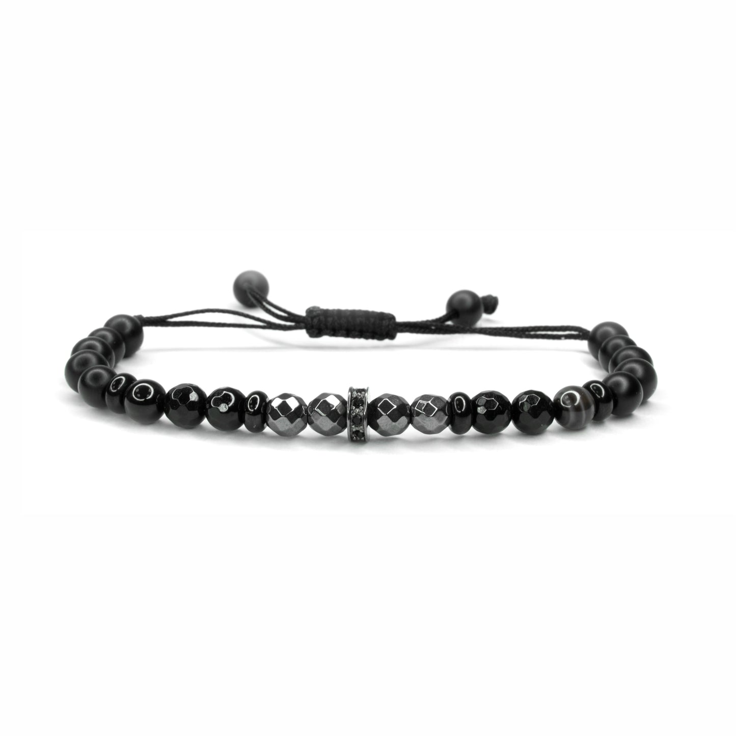 Pulsera Black/Silver Stopper