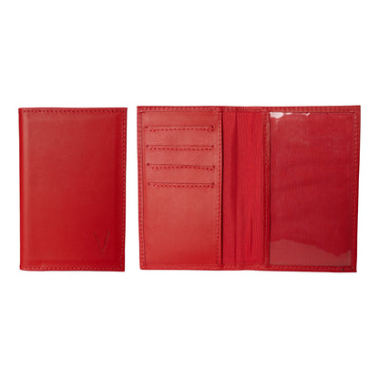 Porta Pasaporte Rojo Ferrari