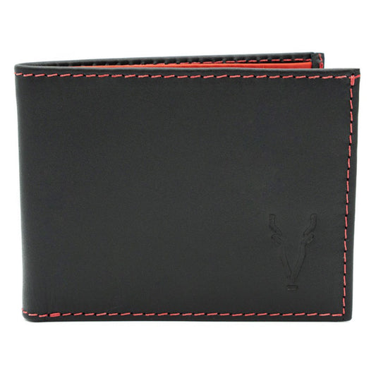 Billetera Compacta Negro Mate interior Rojo Ferrari