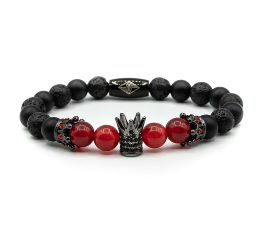 Pulsera King of Kings Black/Red