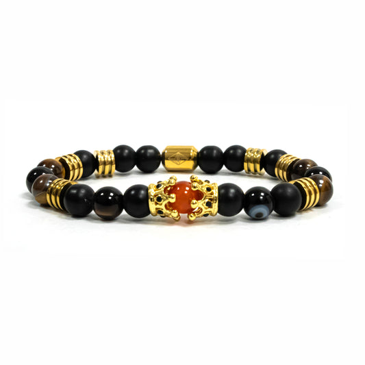 Pulsera Tiger Eyes Double King