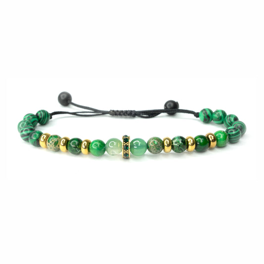 Pulsera Minimal Stopper Green