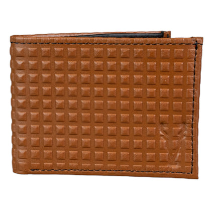 Billetera Grande Marron Diamante interior Negro Mate