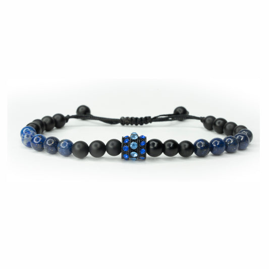 Pulsera Wheel Zircon Blue