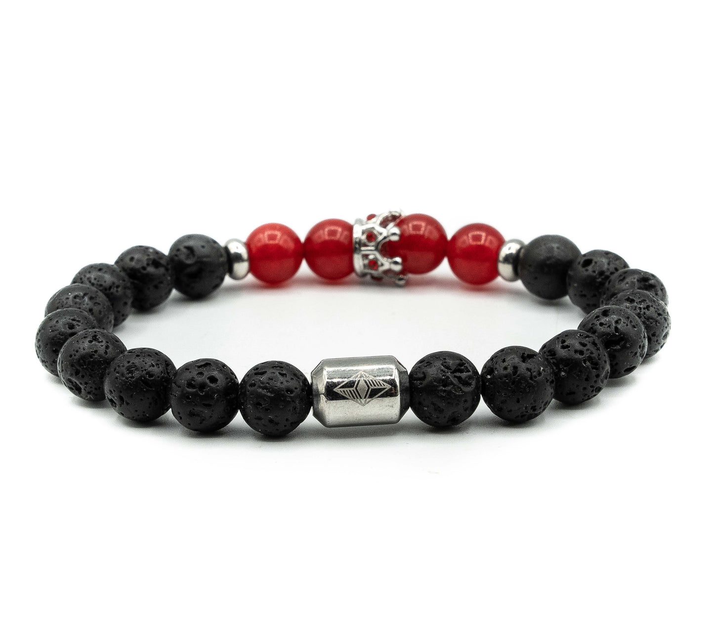 Pulsera con Corona Marques Silver/Red