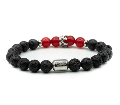 Pulsera con Corona Marques Silver/Red