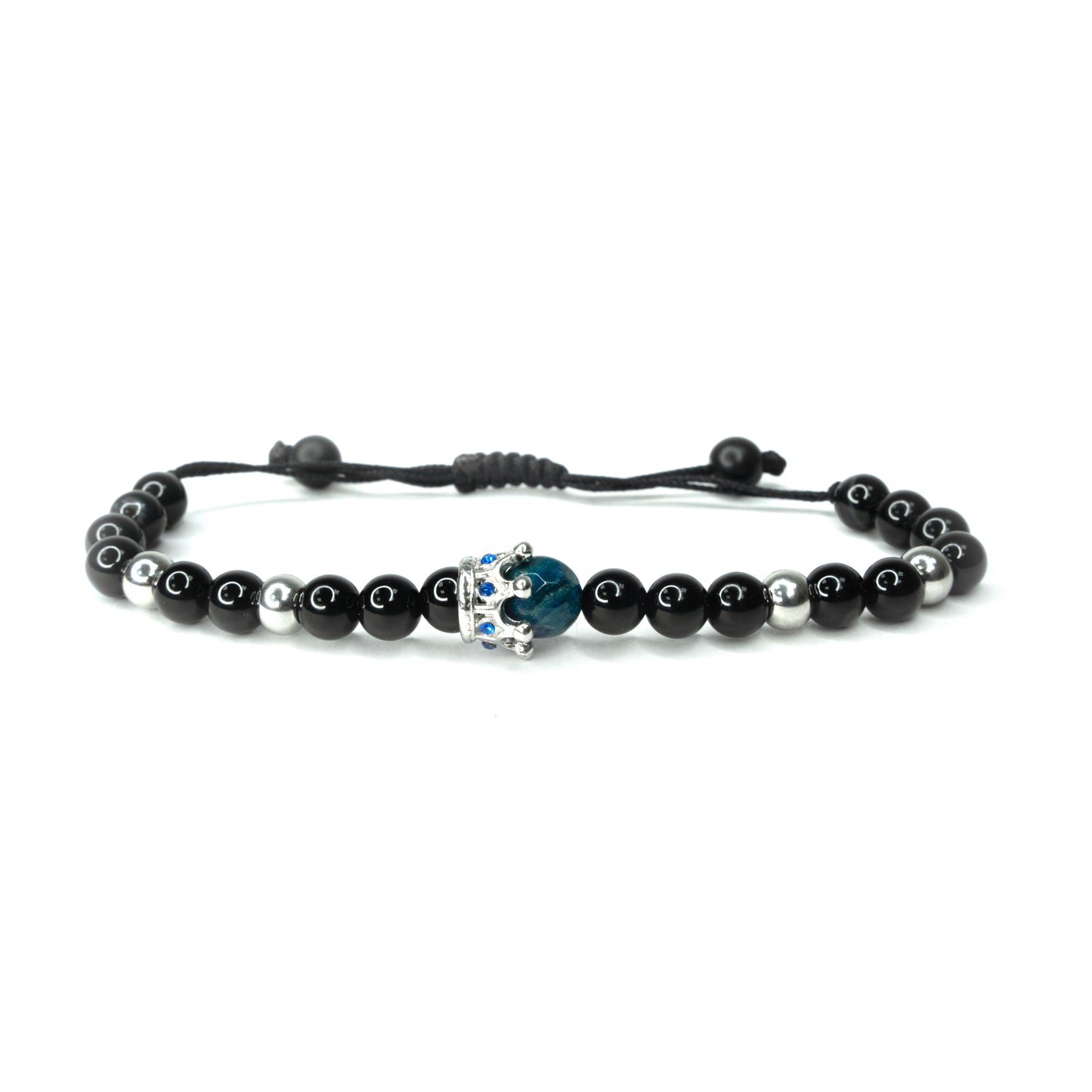 Pulsera King Silver Blue