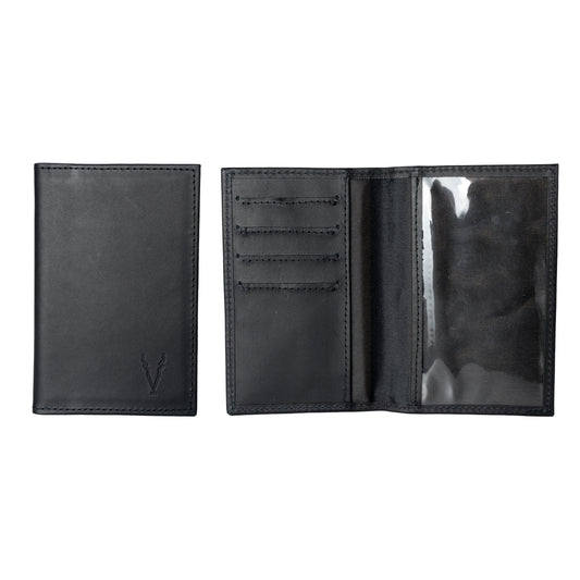 Porta Pasaporte Negro Mate