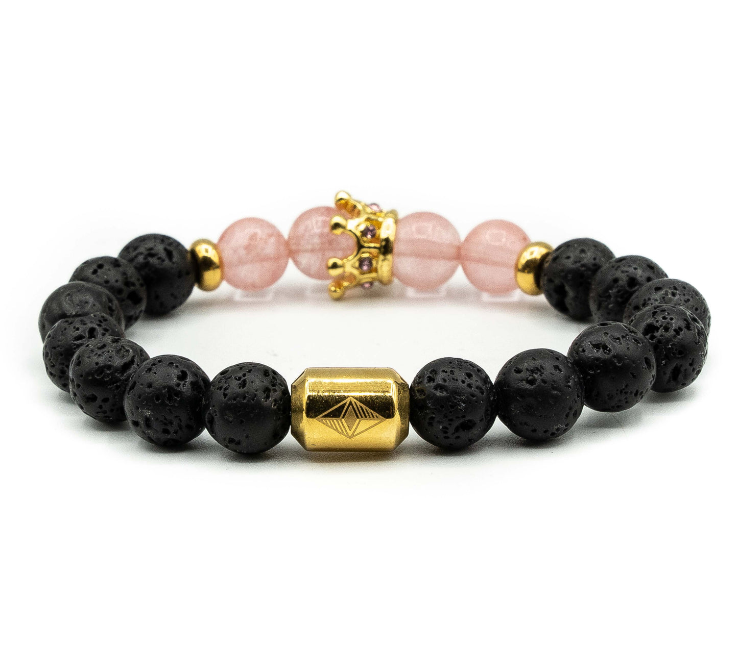 Pulsera con Corona Marques Oro18k/ Agata Rosa