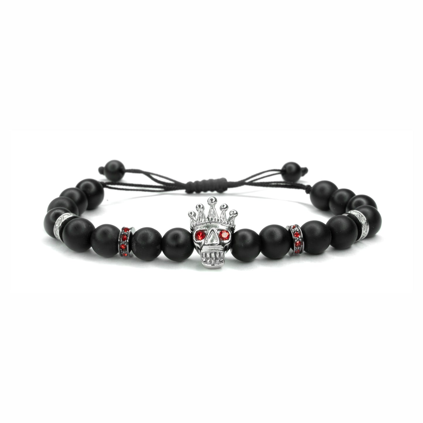 Pulsera Silver Red Death King