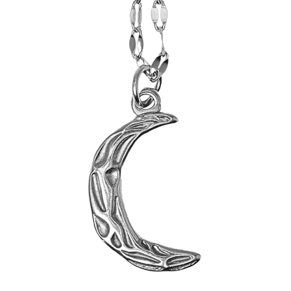 Cadena Lip con Luna Creciente Ornamental