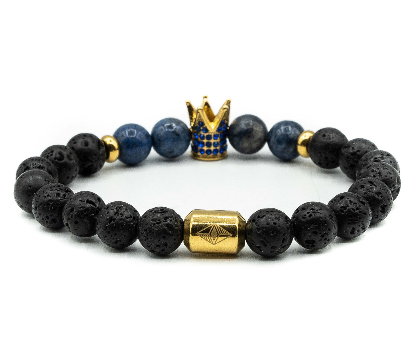 Pulsera con Corona Real Oro18k / Blue