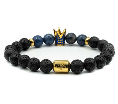 Pulsera con Corona Real Oro18k / Blue