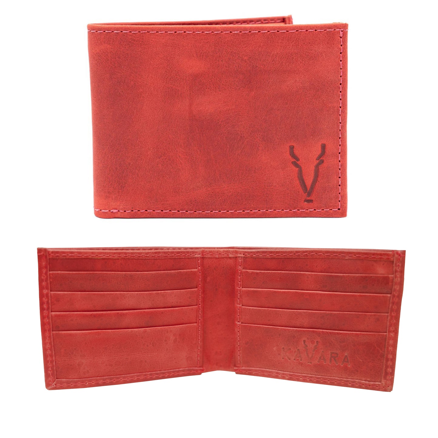 Billetera Grande Rojo Vintage