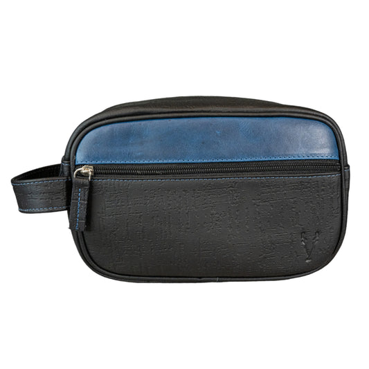 Neceser Compacto Negro Egipcio interior Azul Vintage