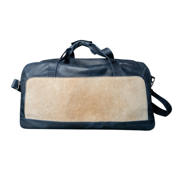 Travel Bag Azul Vintage con Pelaje