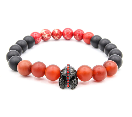 Pulsera Gladiador Rodio / Ambar