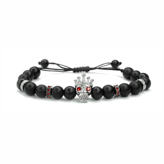 Pulsera Silver Red Death King