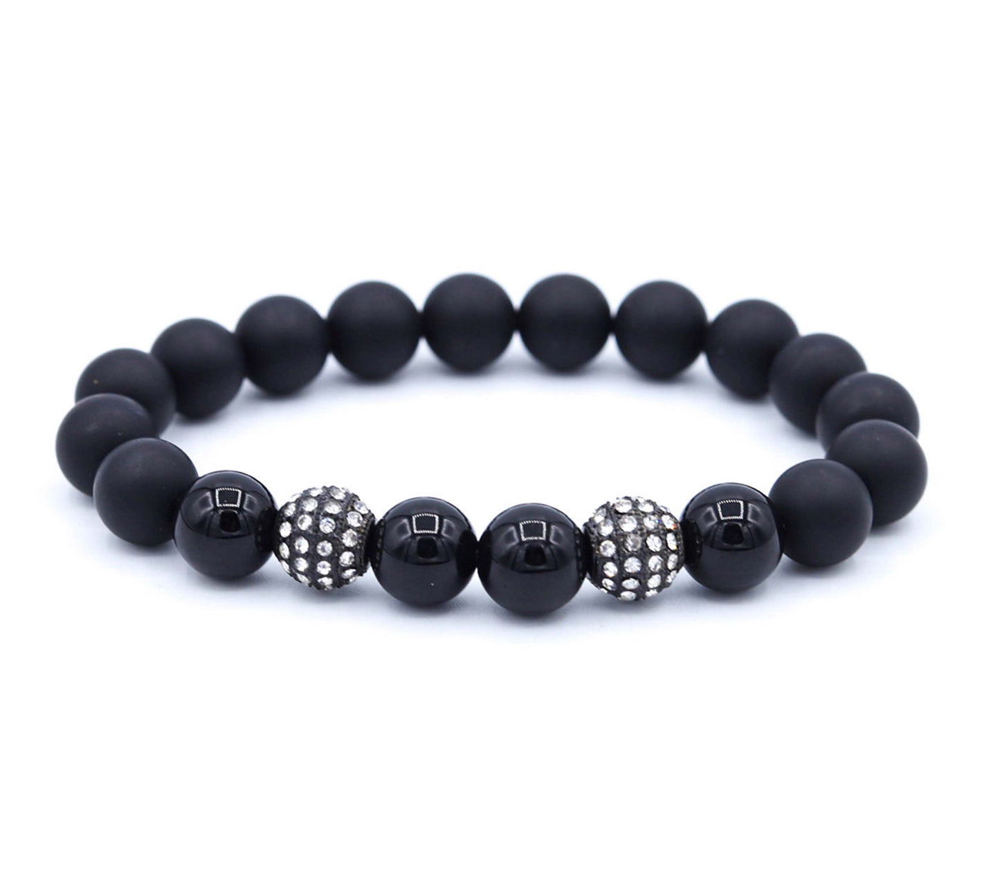 Pulsera Doble Disco Ball Black