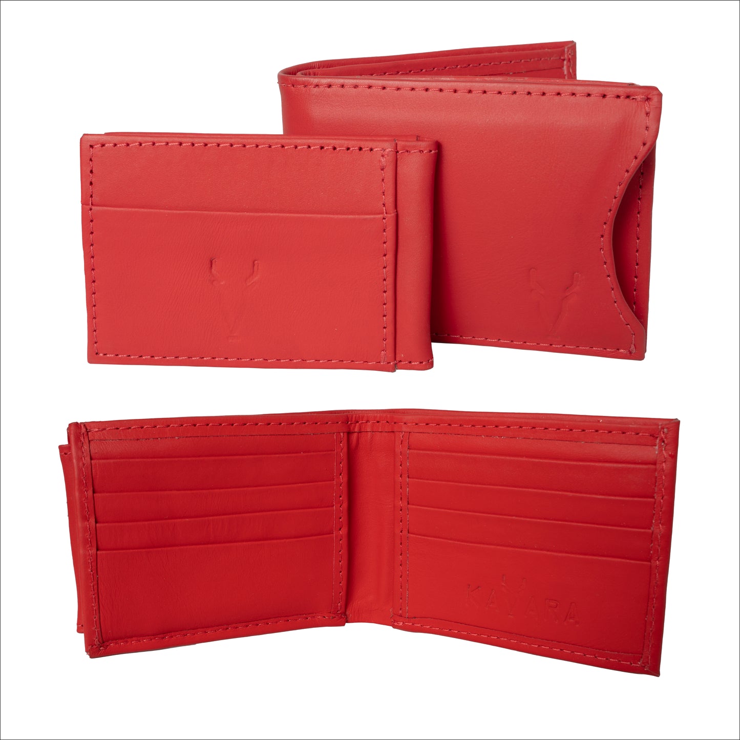 Billetera con Tarjetero Extraible Rojo Ferrari