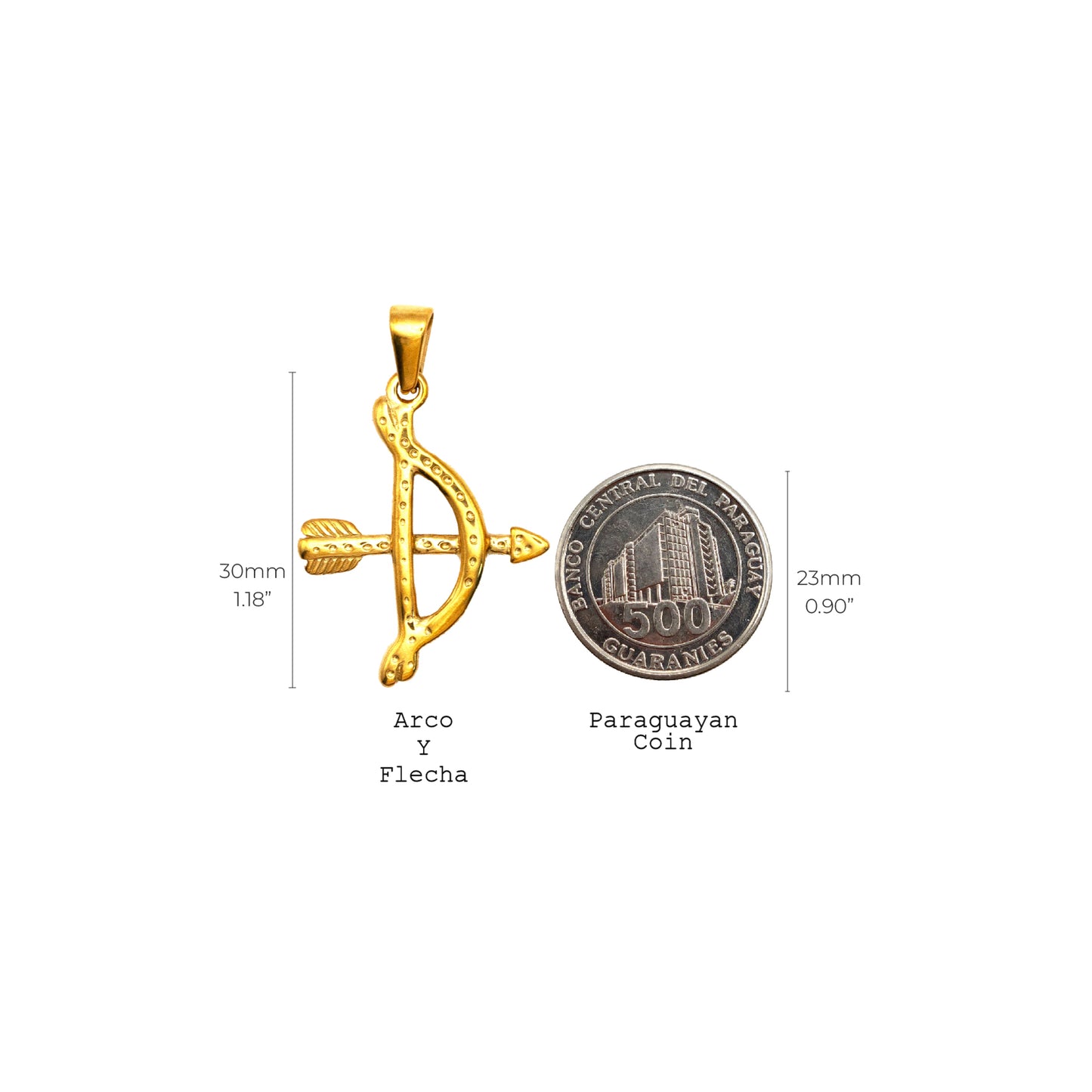 Cadena Stud con Arco y Flecha
