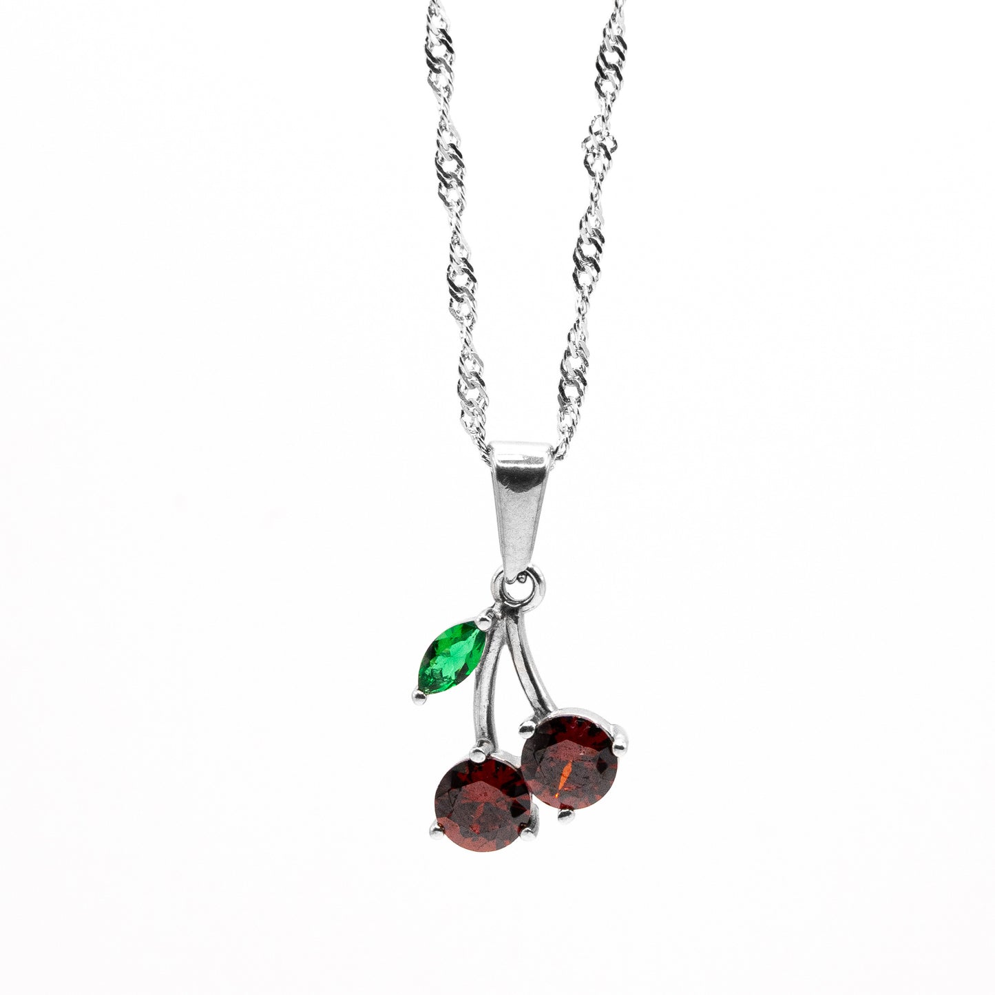 Cadena Curb con Dije Cherry