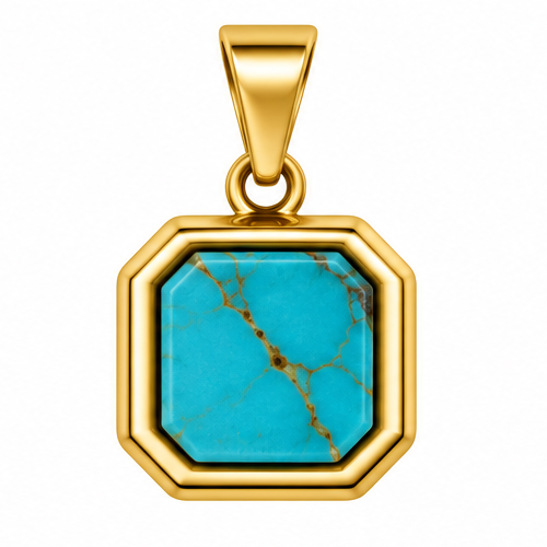 Dije Square Turquoise