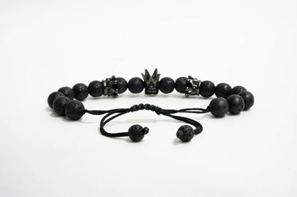 Pulsera King of the Kings Rodio Macrame Volcanica