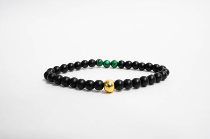 Pulsera Minimalista Malaquita Onyx