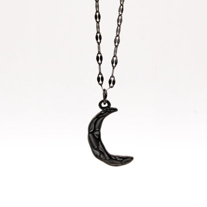 Cadena Lip con Luna Creciente Ornamental
