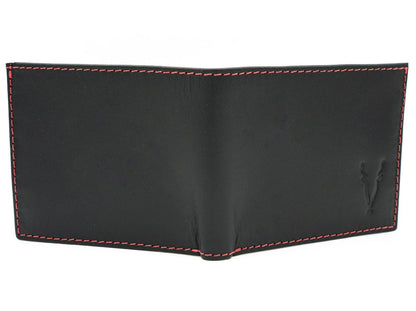 Billetera Compacta Negro Mate interior Rojo Ferrari
