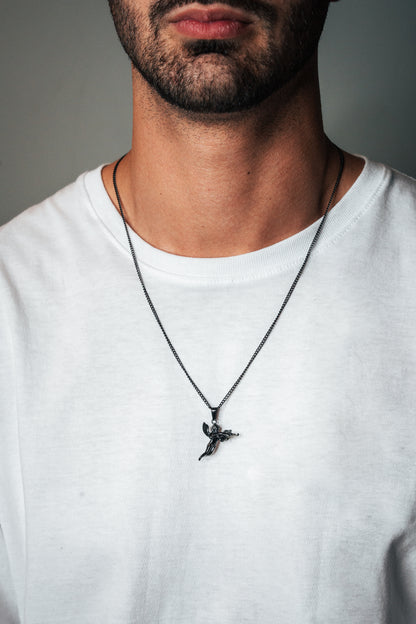 Cadena Cubana Fina con Dije de Cupido