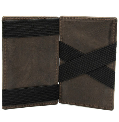 Billetera Magica Marron Oscuro Vintage