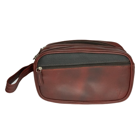 Neceser Doble Rojo Vino interior Negro Egipcio