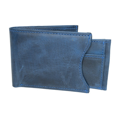 Billetera con Tarjetero Extraible Azul Vintage