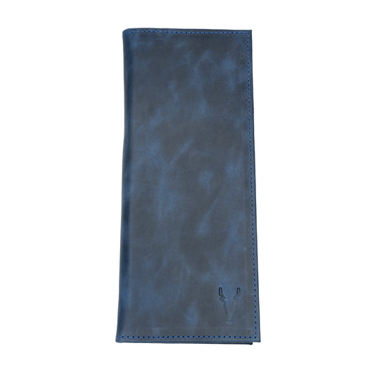 Porta Chequera Azul Vintage