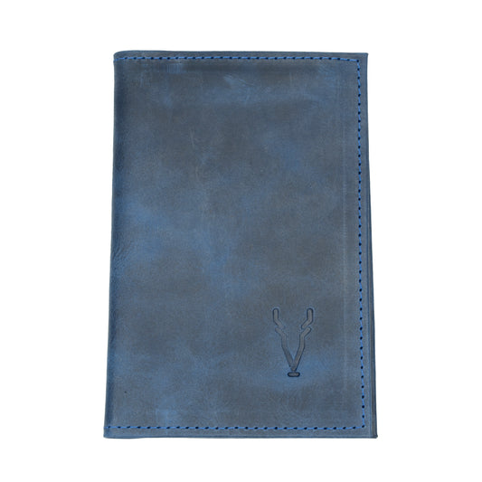 Porta Pasaporte Azul Vintage