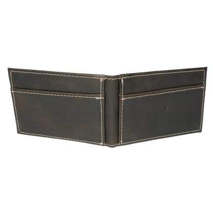 Tarjetero Nuevo Marron Oscuro Vintage