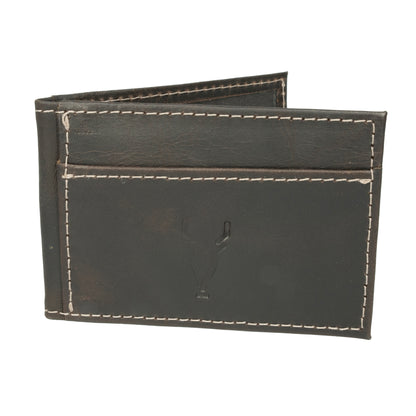 Tarjetero Nuevo Marron Oscuro Vintage