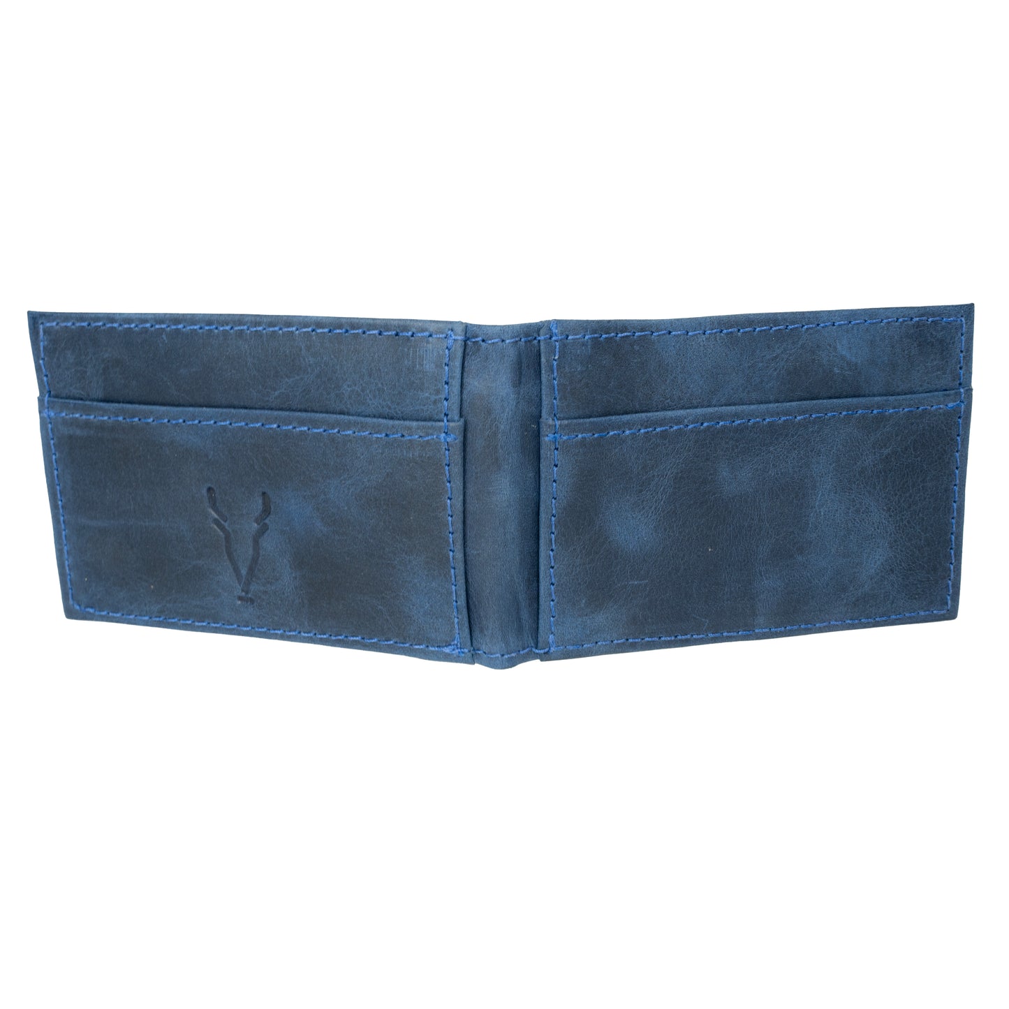 Billetera con Tarjetero Extraible Azul Vintage