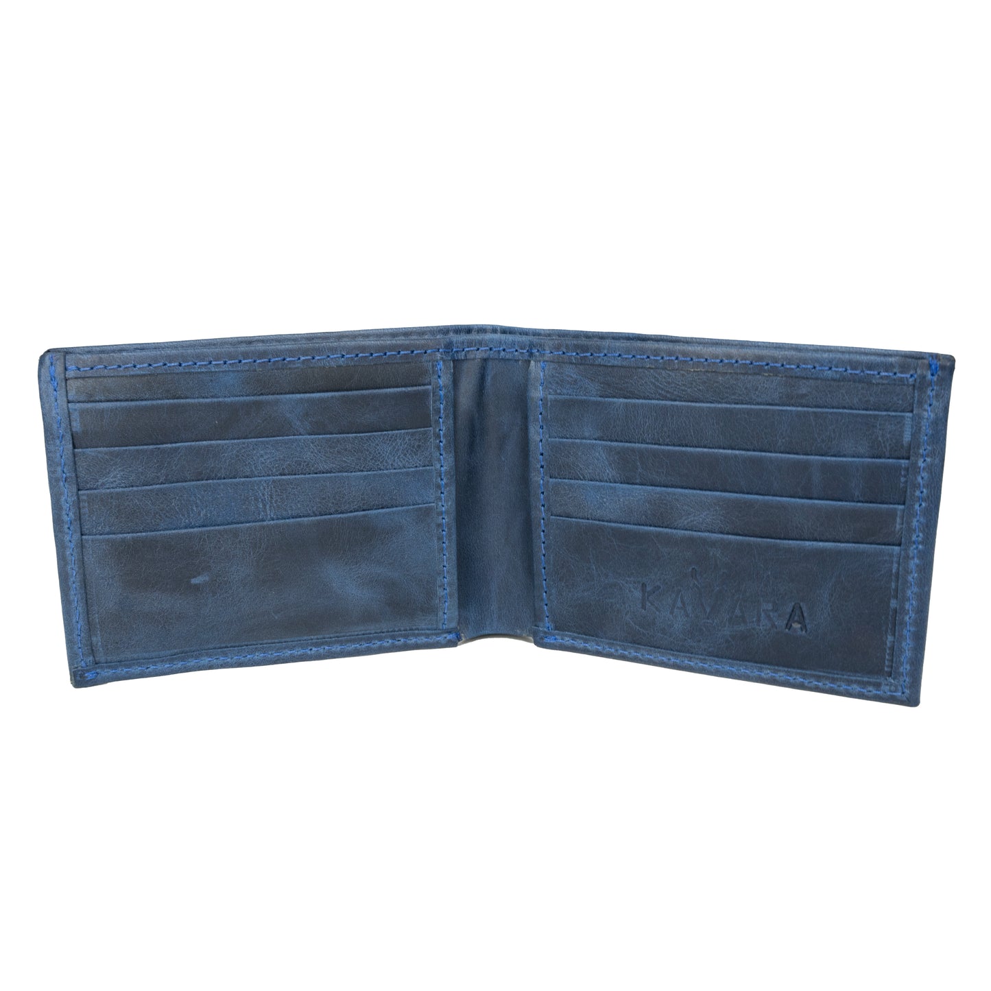 Billetera con Tarjetero Extraible Azul Vintage